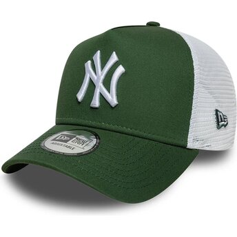 Mützen gebogen grün snapback A Frame League Essential der New York Yankees MLB von New Era