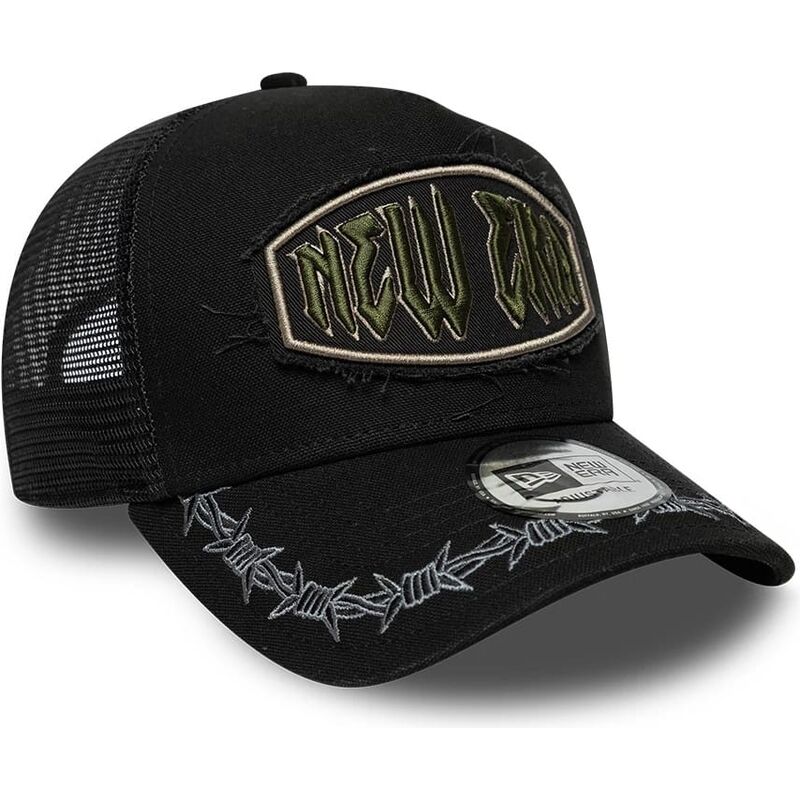 mutzen-gebogen-schwarz-snapback-e-frame-distressed-patch-von-new-era