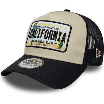 Mützen gebogen beige snapback A Frame License Plate der California von New Era