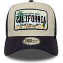 mutzen-gebogen-beige-snapback-a-frame-license-plate-der-california-von-new-era