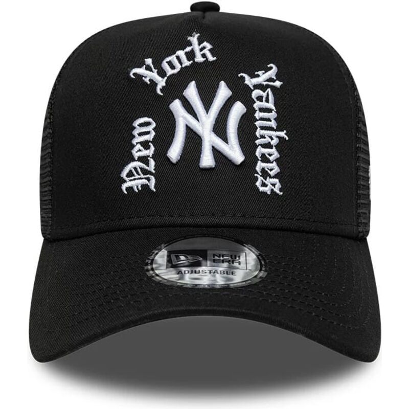 mutzen-gebogen-schwarz-snapback-a-frame-wordmark-der-new-york-yankees-mlb-von-new-era