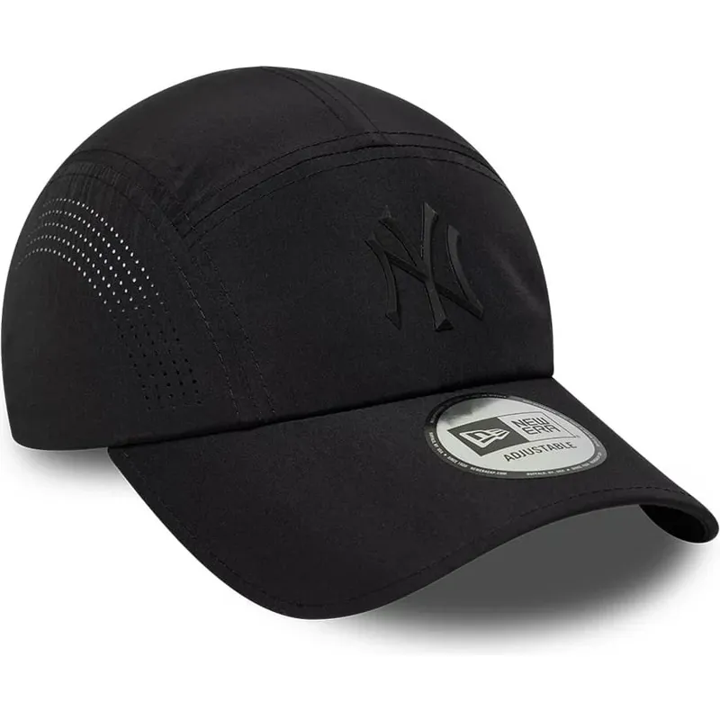 mutzen-gebogen-schwarz-snapback-runner-tech-midi-der-new-york-yankees-mlb-von-new-era