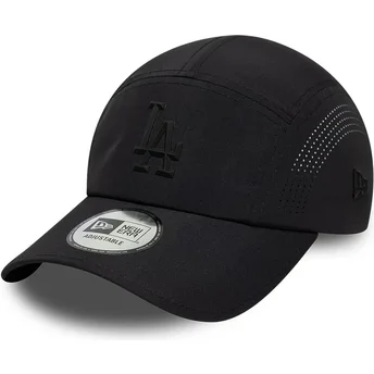 Casquette trucker noire avec logo noir Runner Tech Midi Los Angeles Dodgers MLB New Era