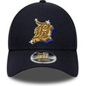 mutzen-gebogen-marineblau-snapback-9forty-m-crown-a-frame-emblem-der-detroit-tigers-mlb-von-new-era