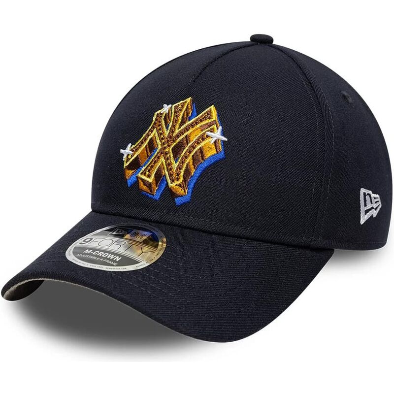 mutzen-gebogen-marineblau-snapback-9forty-m-crown-a-frame-emblem-der-new-york-yankees-mlb-von-new-era