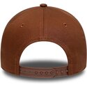 mutzen-gebogen-braun-snapback-e-frame-league-essential-der-los-angeles-dodgers-mlb-von-new-era