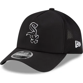 Mützen gebogen schwarz snapback 9FORTY APEX Batting Practice der Chicago White Sox MLB von New Era