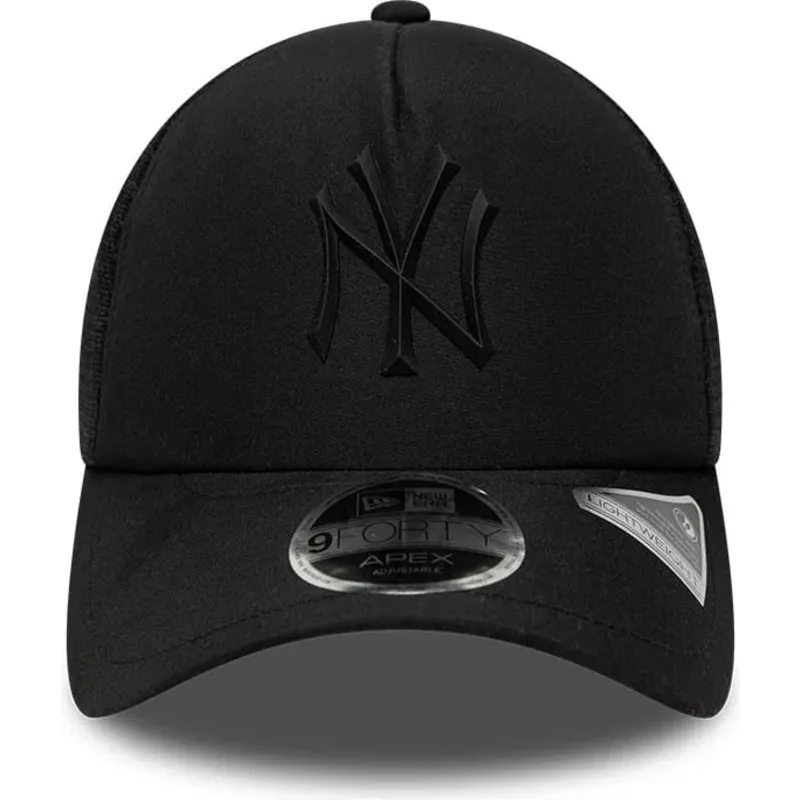 mutzen-gebogen-schwarz-snapback-9forty-apex-sporty-der-new-york-yankees-mlb-von-new-era