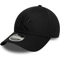 mutzen-gebogen-schwarz-snapback-9forty-m-crown-der-new-york-yankees-mlb-von-new-era