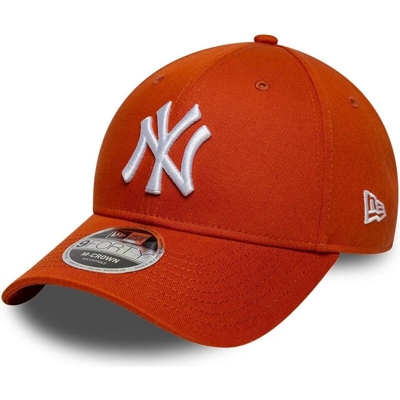 casquette-courbee-orange-snapback-9forty-m-crown-new-york-yankees-mlb-new-era
