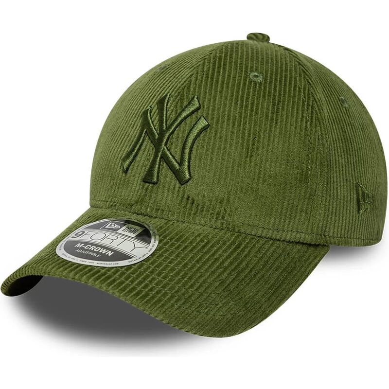 mutzen-gebogen-grun-verstellbares-band-9forty-m-crown-cord-der-new-york-yankees-mlb-von-new-era