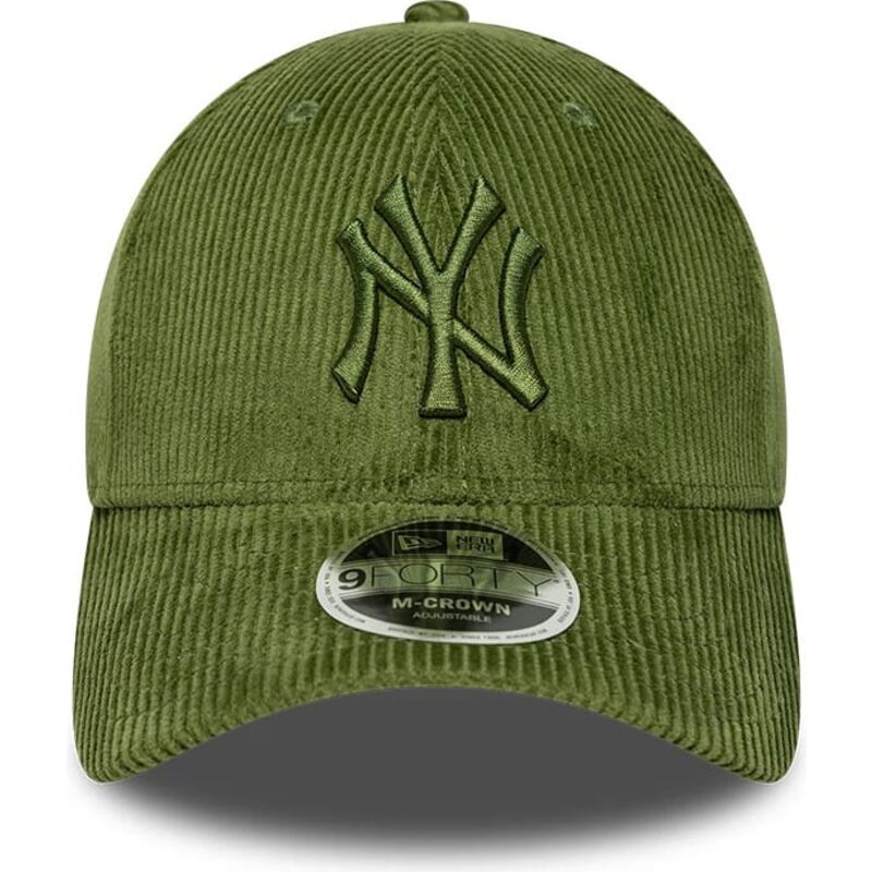 mutzen-gebogen-grun-verstellbares-band-9forty-m-crown-cord-der-new-york-yankees-mlb-von-new-era