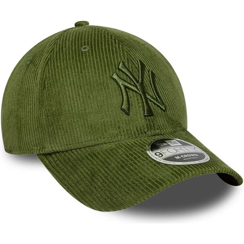 mutzen-gebogen-grun-verstellbares-band-9forty-m-crown-cord-der-new-york-yankees-mlb-von-new-era