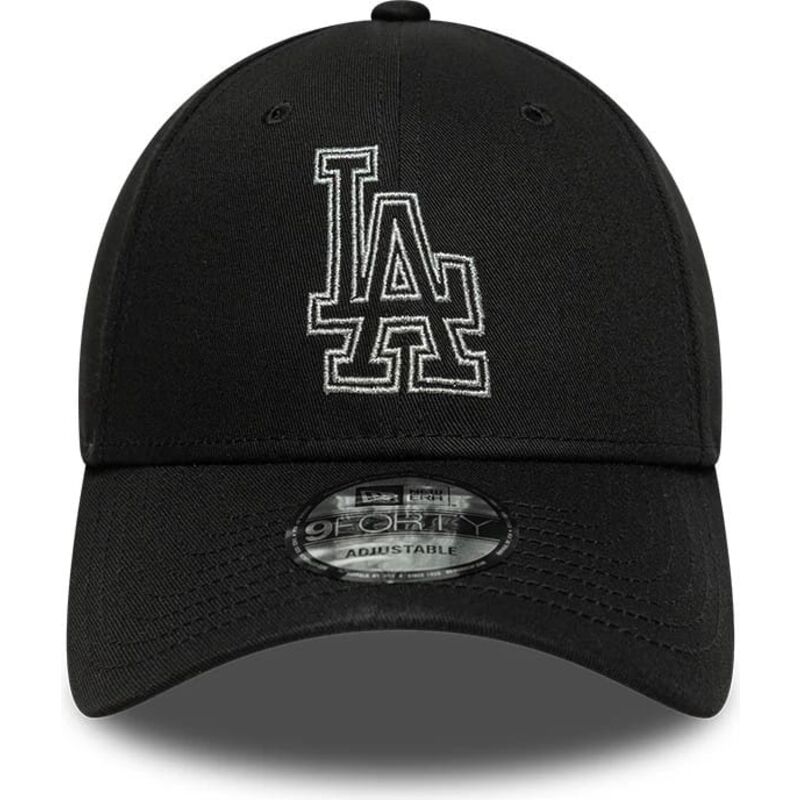 mutzen-gebogen-schwarz-verstellbares-band-9forty-metallic-outline-der-los-angeles-dodgers-mlb-von-new-era mutzen-gebogen-schwarz-verstellbares-band-9forty-metallic-outline-der-los-angeles-dodgers-mlb-von-new-era