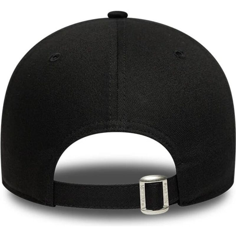 casquette-courbee-noire-ajustable-9forty-metallic-outline-los-angeles-dodgers-mlb-new-era