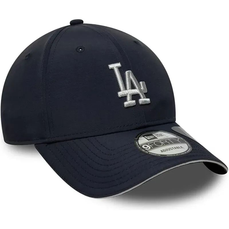 mutzen-gebogen-marineblau-verstellbares-band-9forty-recycled-der-los-angeles-dodgers-mlb-von-new-era