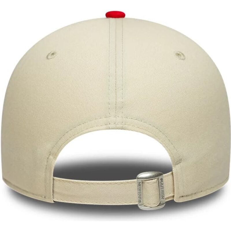 casquette-courbee-beige-et-rouge-ajustable-9forty-colour-block-chicago-bulls-nba-new-era casquette-courbee-beige-et-rouge-ajustable-9forty-colour-block-chicago-bulls-nba-new-era