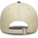 casquette-courbee-beige-et-noire-ajustable-9forty-colour-block-los-angeles-lakers-nba-new-era