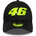 casquette-courbee-noire-ajustable-9forty-wordmark-valentino-rossi-vr46-motogp-new-era
