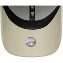 mutzen-gebogen-beige-verstellbares-band-9forty-faux-pony-infill-der-los-angeles-dodgers-mlb-von-new-era