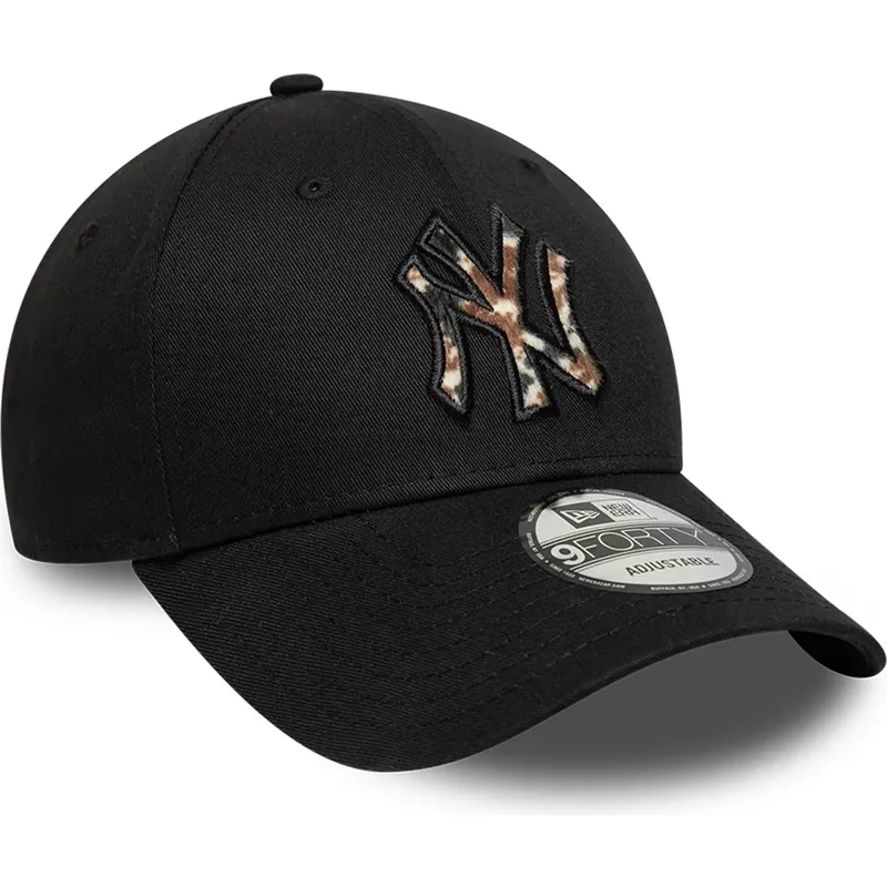 mutzen-gebogen-schwarz-verstellbares-band-9forty-faux-pony-infill-der-new-york-yankees-mlb-von-new-era mutzen-gebogen-schwarz-verstellbares-band-9forty-faux-pony-infill-der-new-york-yankees-mlb-von-new-era