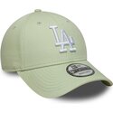 mutzen-gebogen-grun-verstellbares-band-9forty-league-ess-9forty-league-essential-der-los-angeles-dodgers-mlb-von-new-era