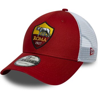 Casquette trucker rouge et blanche ajustable 9FORTY...