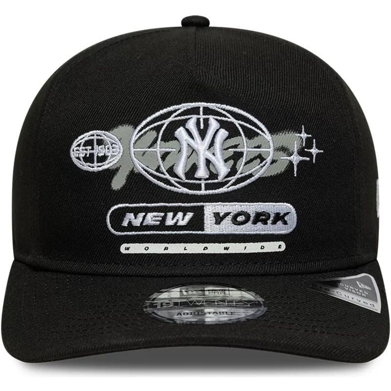 casquette-courbee-noire-snapback-19twenty-graphic-new-york-yankees-mlb-new-era