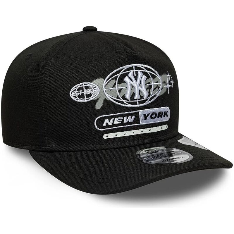 casquette-courbee-noire-snapback-19twenty-graphic-new-york-yankees-mlb-new-era
