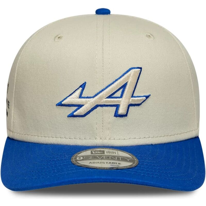 mutzen-gebogen-beige-snapback-9seventy-stretch-snap-contrast-visor-der-alpine-f1-team-formula-1-von-new-era
