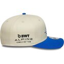 mutzen-gebogen-beige-snapback-9seventy-stretch-snap-contrast-visor-der-alpine-f1-team-formula-1-von-new-era