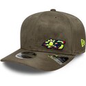 casquette-courbee-verte-snapback-9seventy-stretch-snap-flawless-valentino-rossi-vr46-motogp-new-era