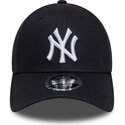 mutzen-gebogen-marineblau-snapback-9forty-m-crown-side-script-der-new-york-yankees-mlb-von-new-era