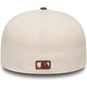 mutzen-flach-braun-angepasst-59fifty-league-essential-der-new-york-yankees-mlb-von-new-era
