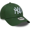 mutzen-gebogen-grun-verstellbares-band-9forty-food-icon-der-new-york-yankees-mlb-von-new-era