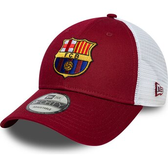 Casquette trucker rouge et blanche ajustable 9FORTY League FC Barcelona LALIGA New Era