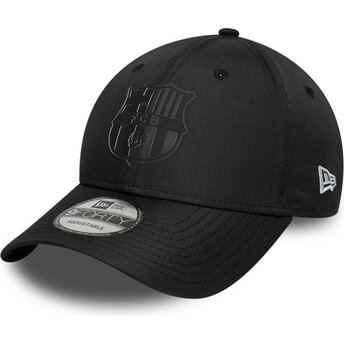 Casquette courbée noire ajustable avec logo noir 9FORTY Ripstop FC Barcelona LALIGA New Era