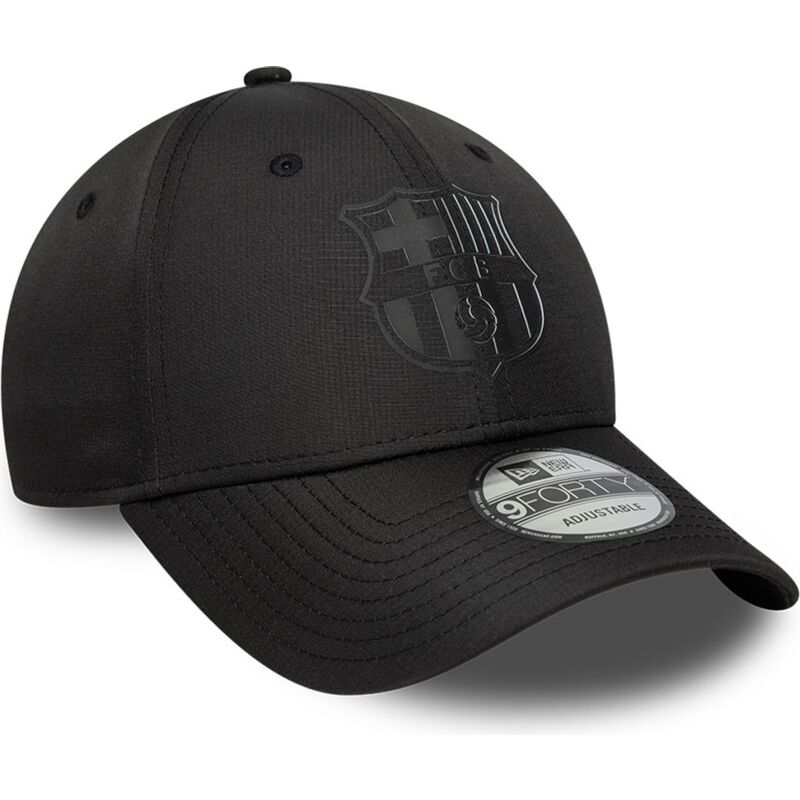 casquette-courbee-noire-ajustable-avec-logo-noir-9forty-ripstop-fc-barcelona-laliga-new-era