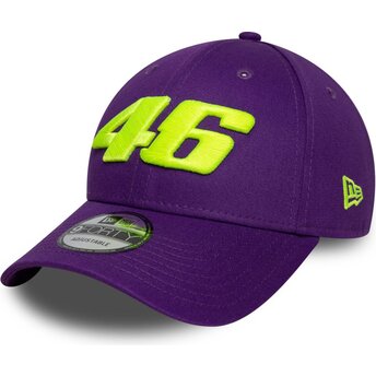 Casquette courbée violette ajustable 9FORTY Wordmark Valentino Rossi VR46 MotoGP New Era