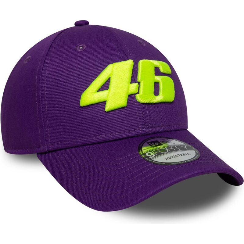 casquette-courbee-violette-ajustable-9forty-wordmark-valentino-rossi-vr46-motogp-new-era