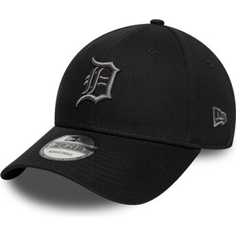 Mützen gebogen schwarz verstellbares band 9FORTY League Essential der Detroit Tigers MLB von New Era