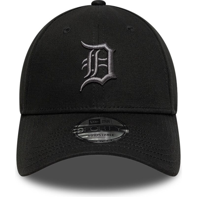 casquette-courbee-noire-ajustable-avec-logo-grise-9forty-league-essential-detroit-tigers-mlb-new-era casquette-courbee-noire-ajustable-avec-logo-grise-9forty-league-essential-detroit-tigers-mlb-new-era