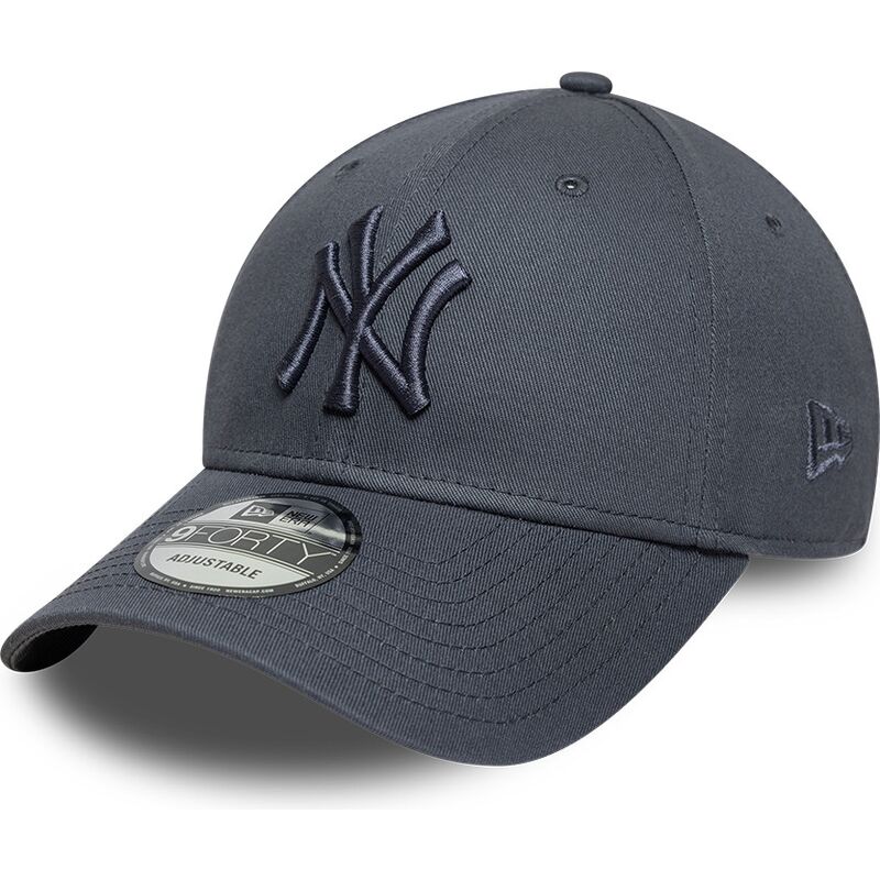 casquette-courbee-grise-fonce-ajustable-avec-logo-grise-fonce-9forty-league-essential-new-york-yankees-mlb-new-era
