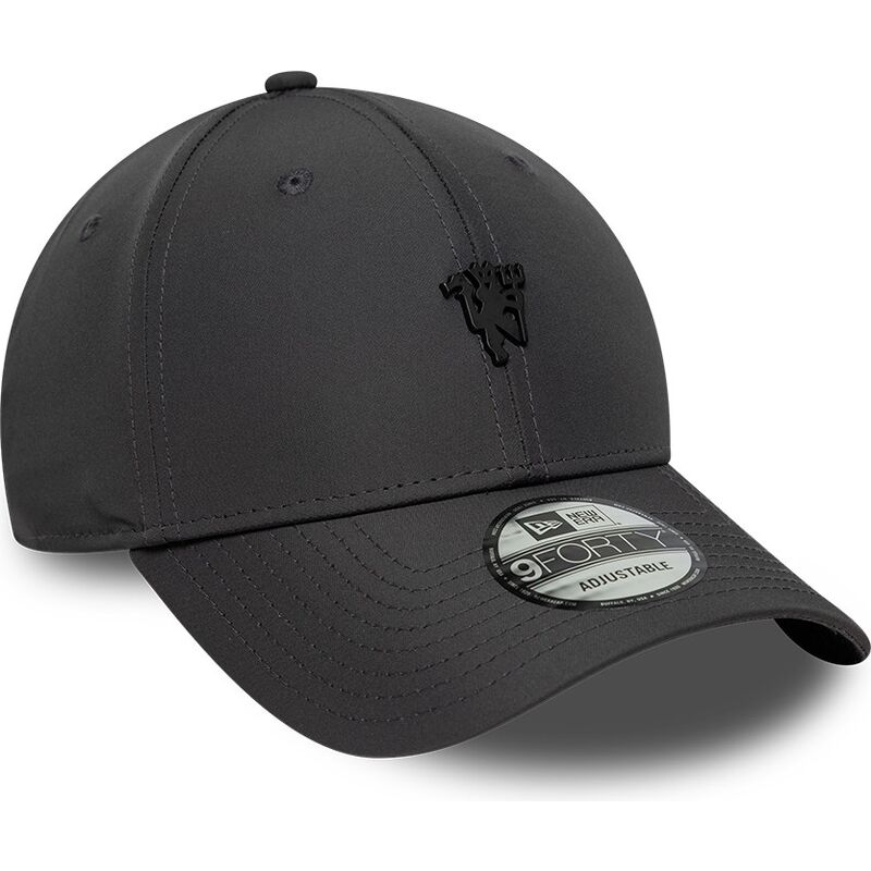 casquette-courbee-grise-fonce-ajustable-avec-logo-noir-9forty-metal-manchester-city-football-club-premier-league-new-era