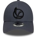 casquette-courbee-grise-fonce-ajustable-avec-logo-noir-9forty-logo-vespa-piaggio-new-era