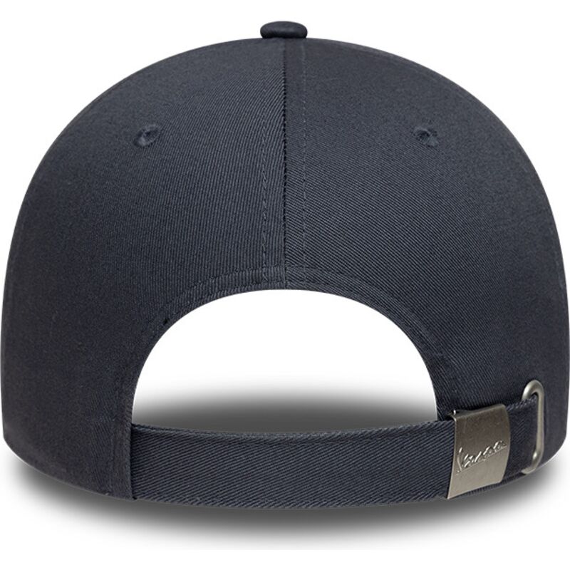 casquette-courbee-grise-fonce-ajustable-avec-logo-noir-9forty-logo-vespa-piaggio-new-era