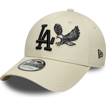 Mützen gebogen beige verstellbares band 9FORTY Outdoor Icon der Los Angeles Dodgers MLB von New Era