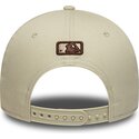 casquette-courbee-beige-snapback-avec-logo-marron-9forty-m-crown-new-york-yankees-mlb-new-era