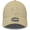 mutzen-gebogen-beige-verstellbares-band-9forty-m-crown-cord-der-new-york-yankees-mlb-von-new-era