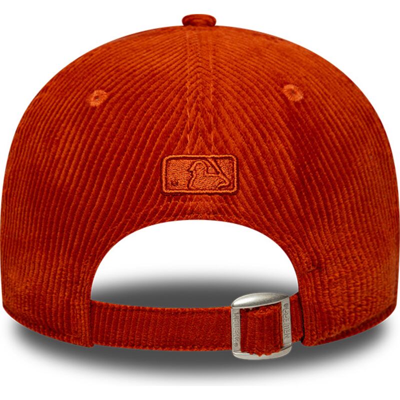 casquette-courbee-orange-ajustable-avec-logo-orange-9forty-m-crown-cord-los-angeles-dodgers-mlb-new-era